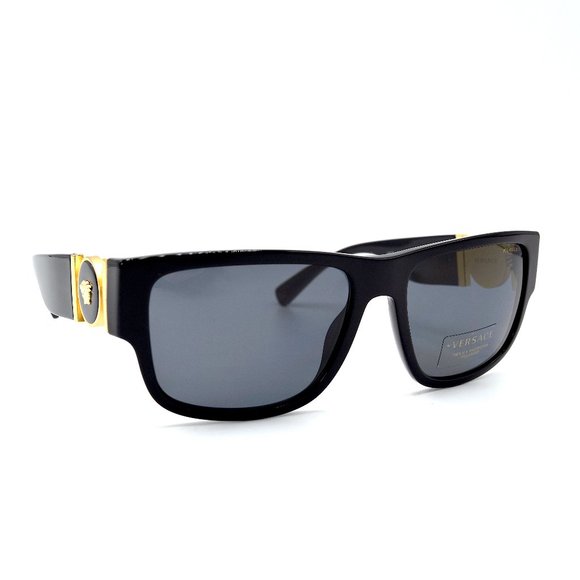 Versace Other - NEW VERSACE VE4369 GB1/81 BLACK POLARIZED GREY LENS AUTHENTIC SUNGLASSES
